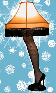 40 inch A Christmas Story Leg Lamp prop replica